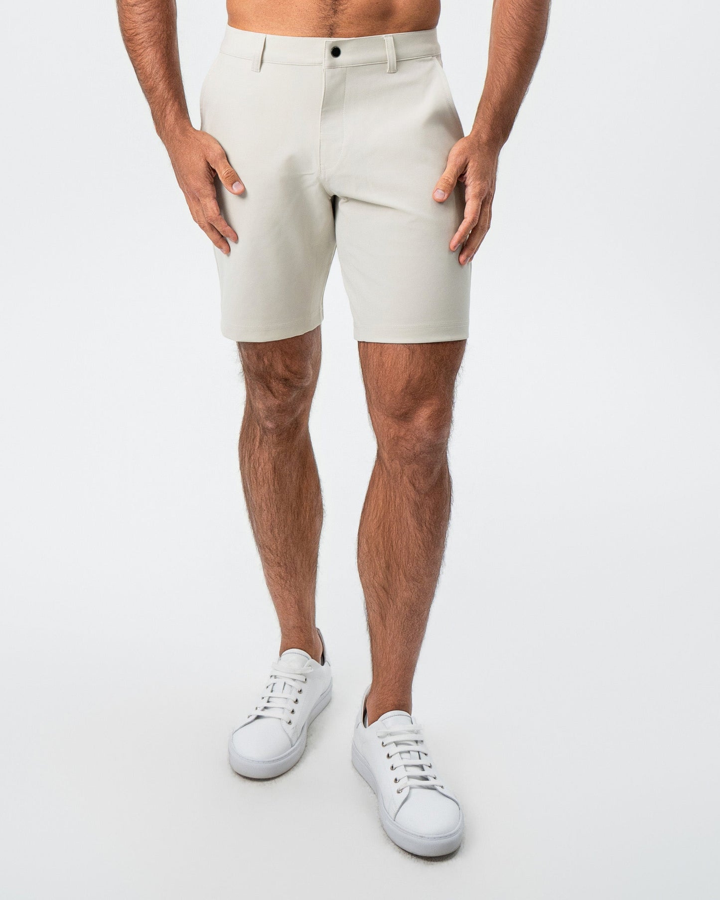 Athletic Fit Shorts - Light Khaki